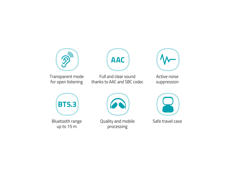 LAMAX NoiseComfort2 ANC Aktív zajszűrős fejhallgató