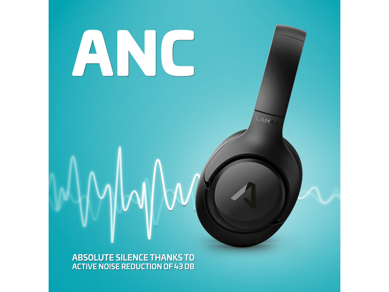 LAMAX NoiseComfort2 ANC Aktív zajszűrős fejhallgató