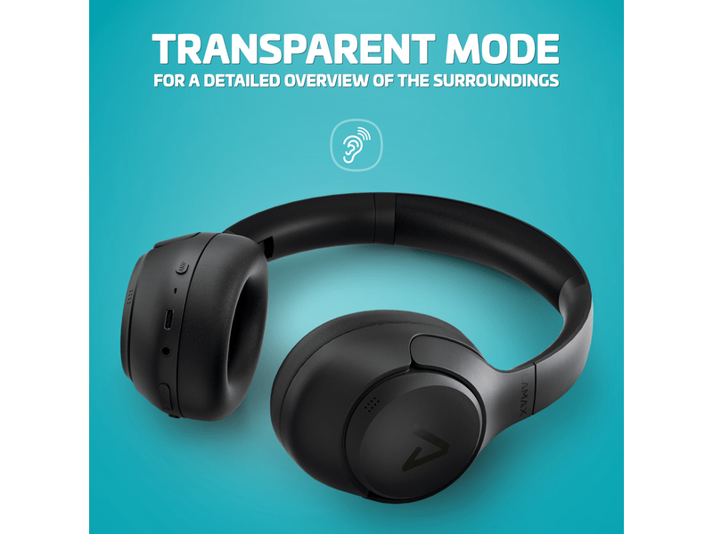 LAMAX NoiseComfort2 ANC Aktív zajszűrős fejhallgató