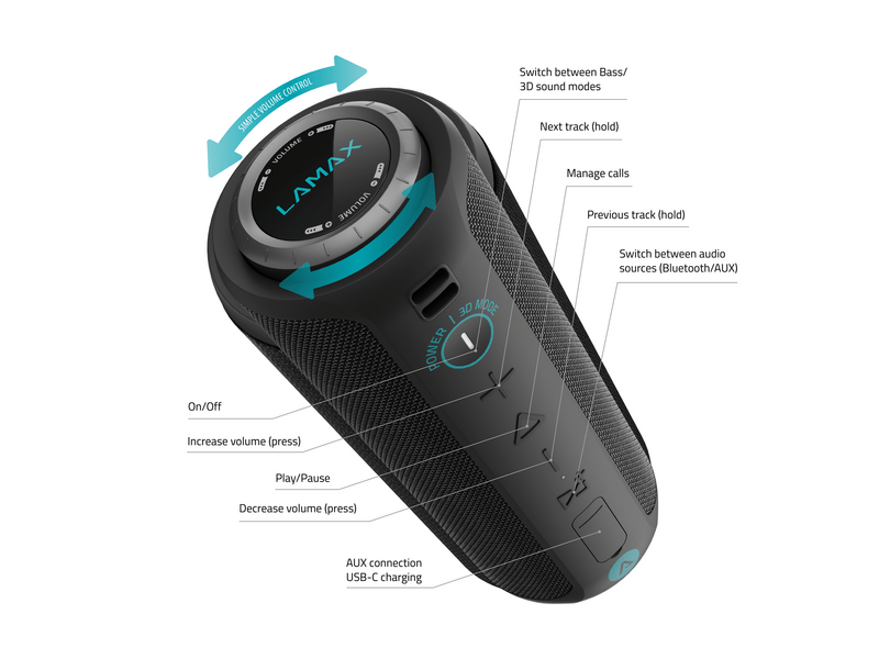 LAMAX Sounder2 Max Vezeték nélküli hangszóró