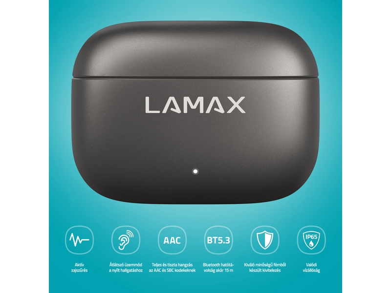 LAMAX SteelClips1 ANC TWS fülhallgató