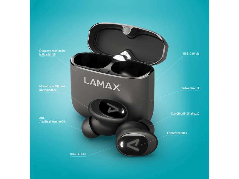 LAMAX SteelDots3 ANC TWS slušalice