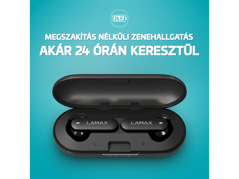 LAMAX SteelTones1 Bluetooth slušalice, crne (LXIHMSTNS1NAA)