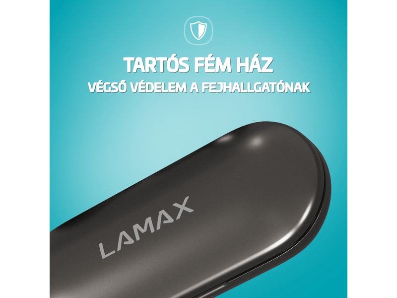 LAMAX SteelTones1 Bluetooth slušalice, crne (LXIHMSTNS1NAA)