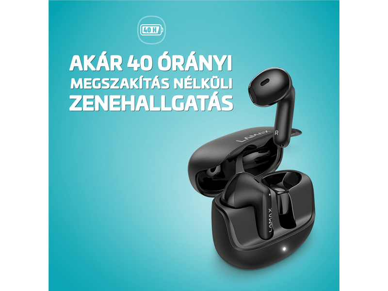 LAMAX Tones1 TWS fülhallgató, fekete