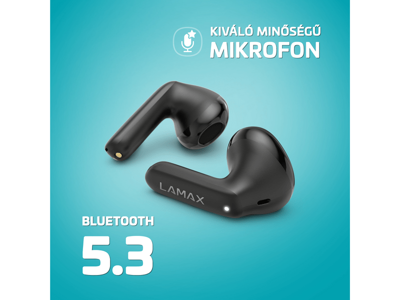 LAMAX Tones1 TWS fülhallgató, fekete