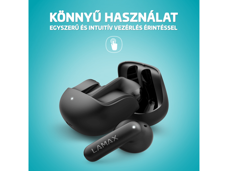 LAMAX Tones1 TWS fülhallgató, fekete