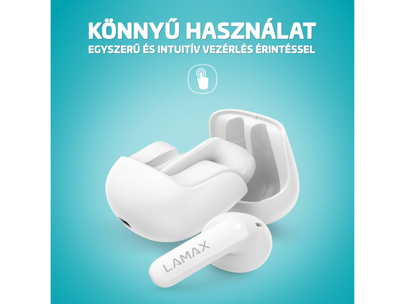 LAMAX Tones1 TWS fülhallgató, fehér