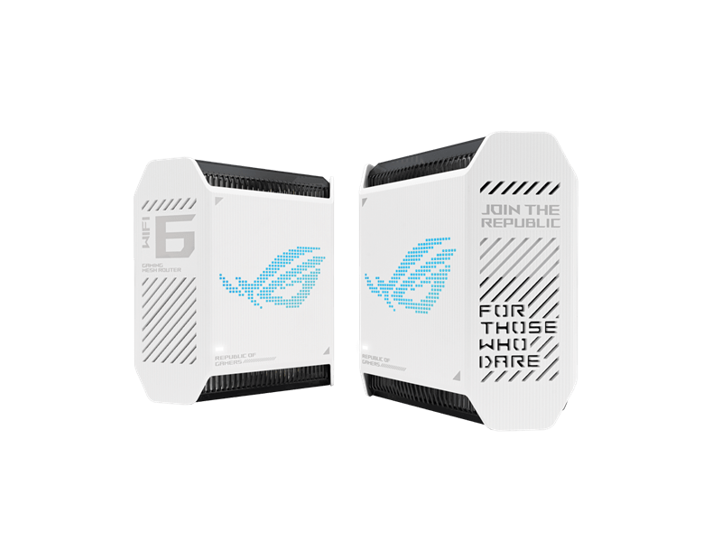 Asus ROG Rapture GT6 (2-Pack) Tri-Band WiFi 6 Mesh Rendszer, fehér
