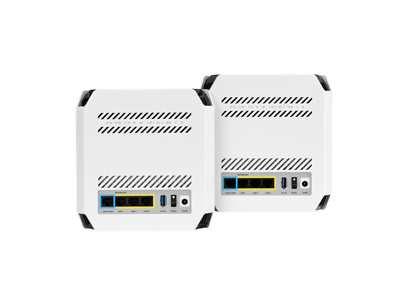 Asus ROG Rapture GT6 (2-Pack) Tri-Band WiFi 6 Mesh Rendszer, fehér