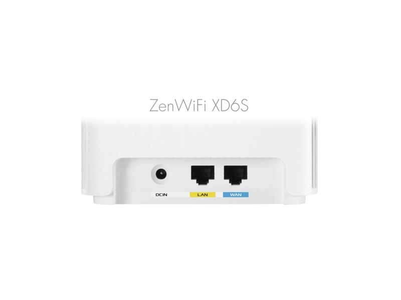 LAN/WIFI Asus Router ZenWiFi AX5400 Mesh XD6S Fehér 2 PK