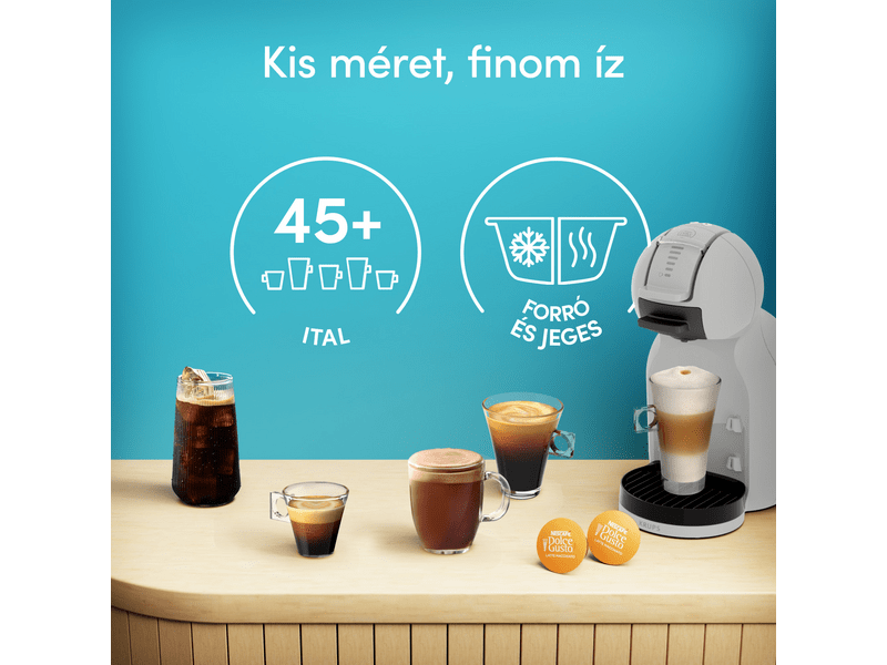 Krups KP143GF0 Mini Me 2 kapszulás kávéfőző, szürke