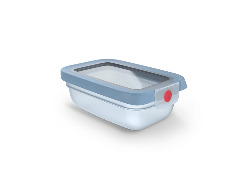 Tefal OneClick Négyszögletű tároló szett, kék (N1230510)