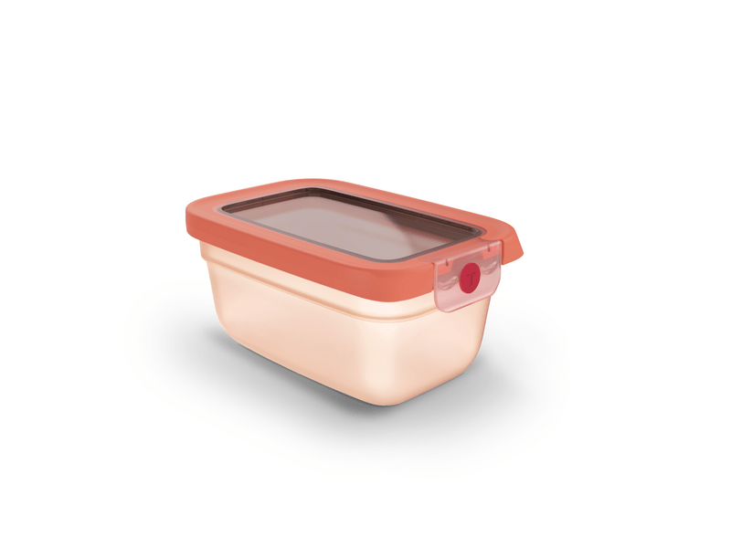 Tefal OneClick Négyszögletű tároló, 0,75l, narancs(N1210510)