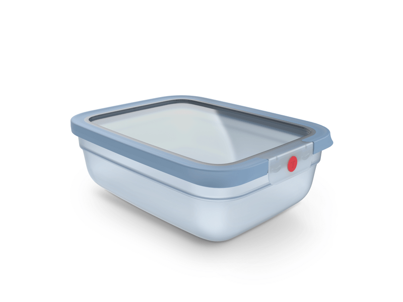 Tefal OneClick Négyszögletű tároló, 2,3l, kék (N1211310)