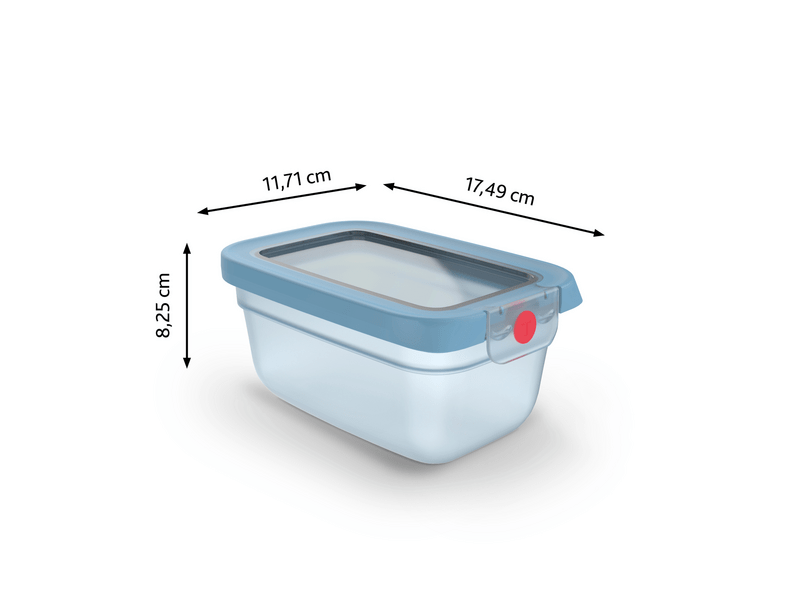 Tefal OneClick Négyszögletű tároló, 0,75l, narancs(N1210410)