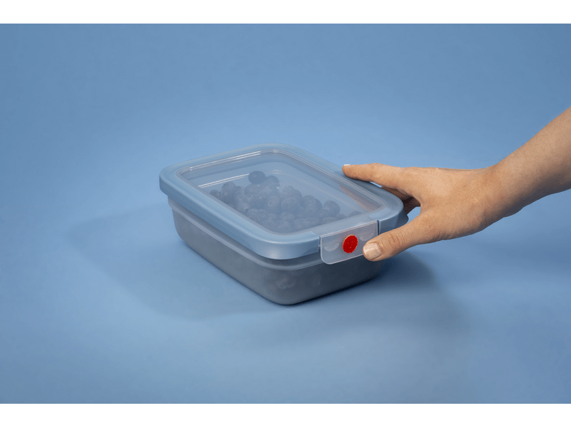 Tefal OneClick Négyszögletű tároló, 0,5l, kék (N1210110)