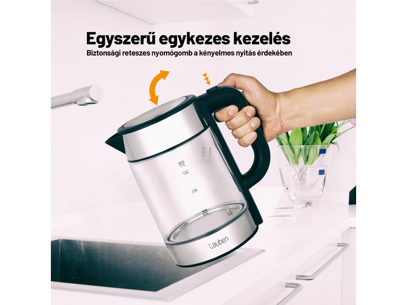 Lauben NEK17GS Üveg vízforraló