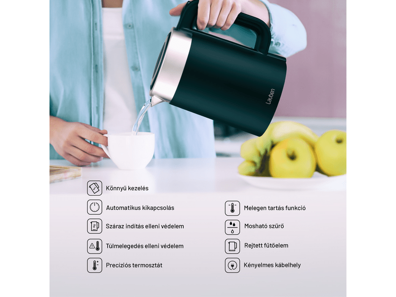 Lauben EK17SB elektromos vízforraló