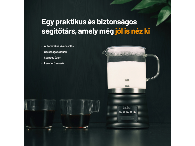 Lauben Glass Milk Frother 600BG Tejhabosító