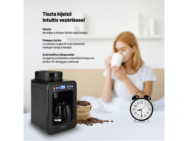 Lauben Grind&Drip 600BB Kávéfőző beépített darálóval