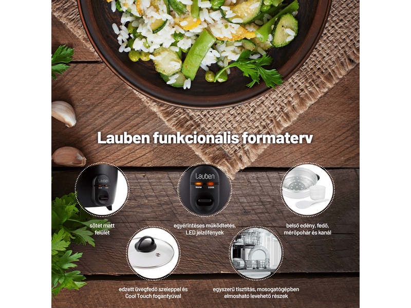 Lauben Rice Cooker 1800BC rizsfőző