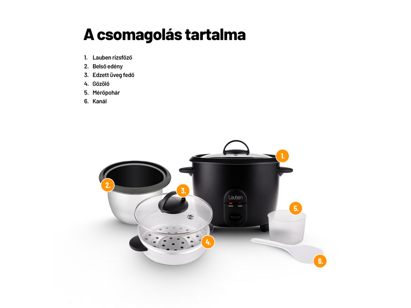 Lauben Rice Cooker 1800BC rizsfőző