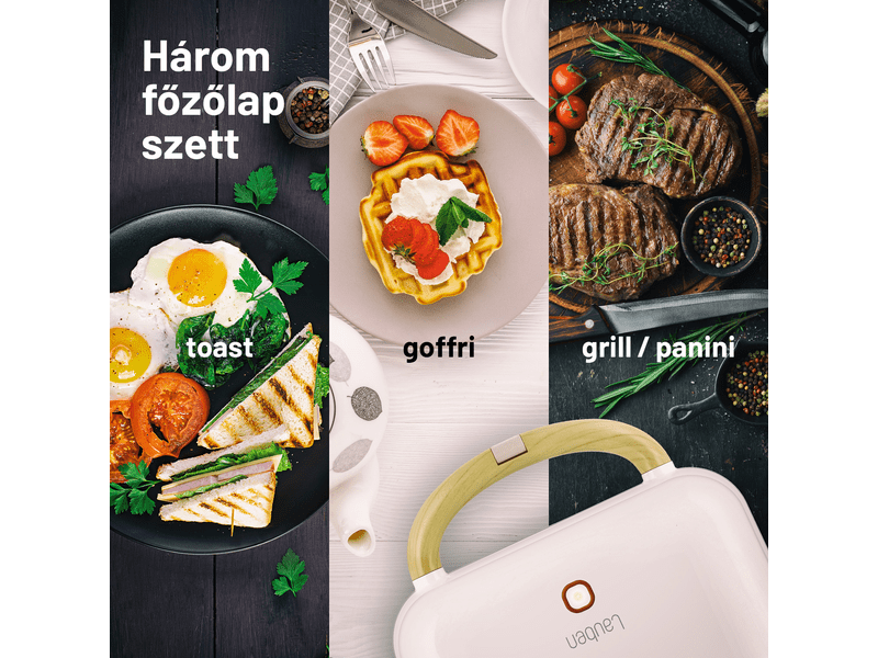 Lauben NSM900WW 3in1 szendvicssütő