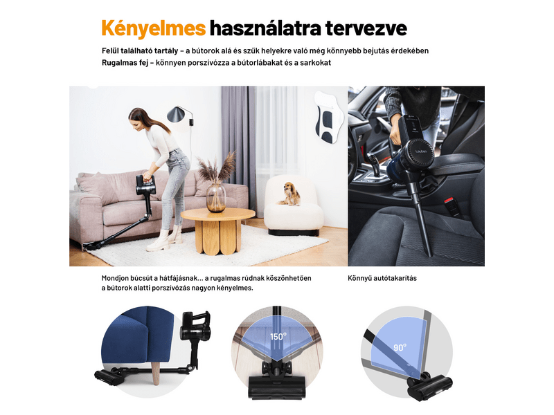 Lauben NSVD3V1400BC 3in1 Pet Deluxe kéziporszívó