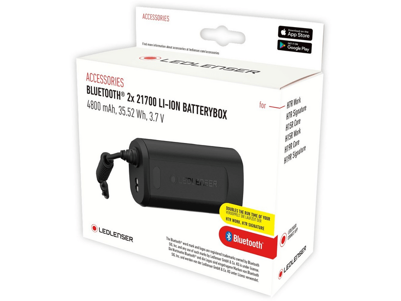 Ledlenser Bluetooth 2x21700 akkubox (502411)