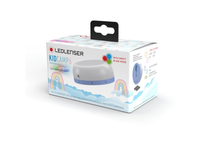 Ledlenser Kidcamp6 gyerek kemping lámpa, 60lm, lila (502786)