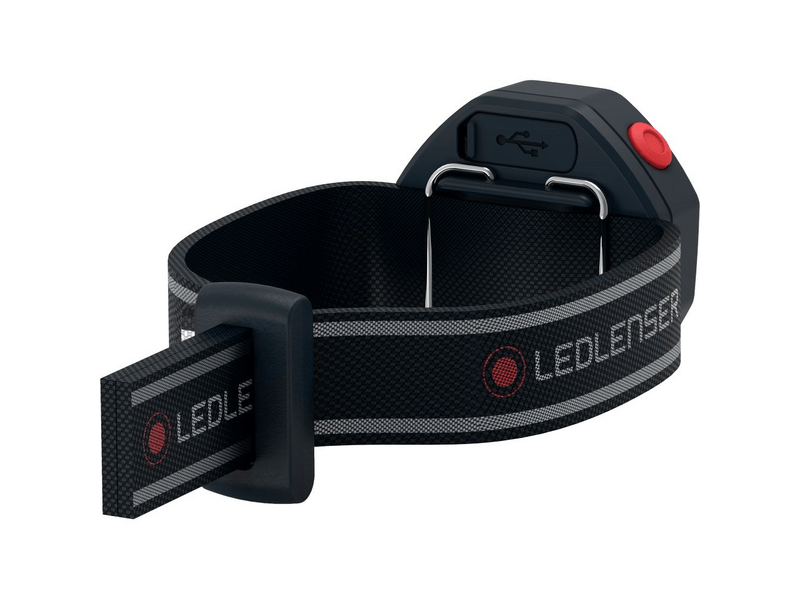 Ledlendser CU2R tölthető jelzőlámpa futáshoz, fekete (502730)