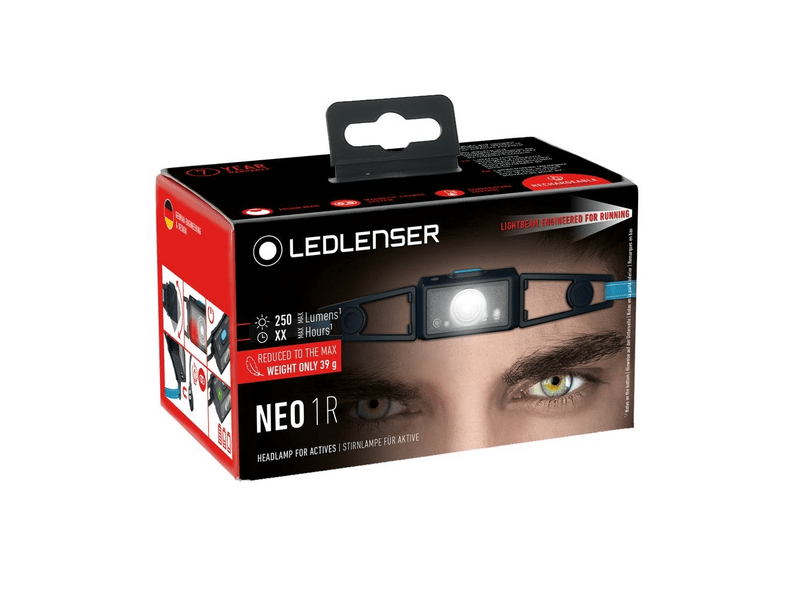 Ledlenser NEO1R 250lm tölthető fejlámpa, fekete/kék