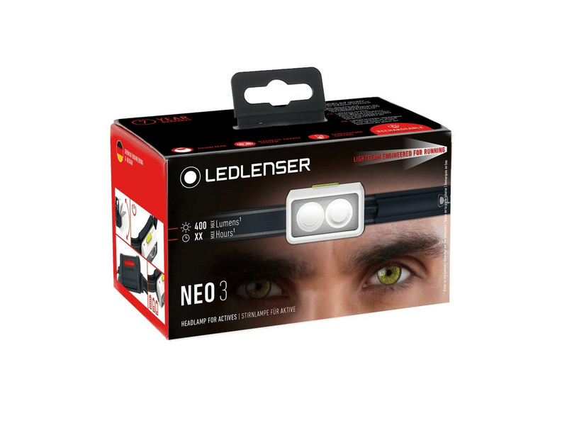 Ledlenser NEO3 fejlámpa, fehér/lime