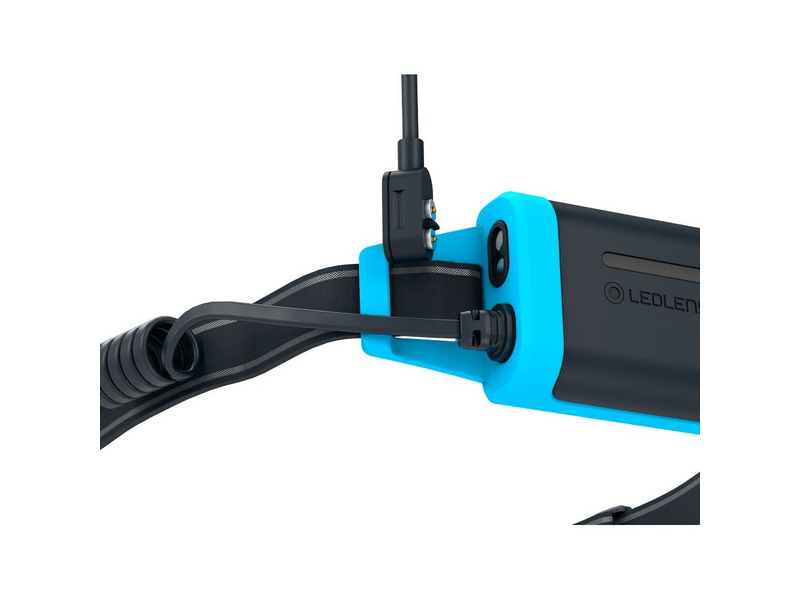 Ledlenser NEO5R Tölthető futó-fejlámpa, fekete/kék (502716)