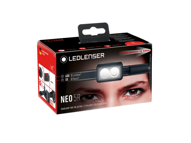 Ledlenser NEO5R futó-fejlámpa, fekete/szürke