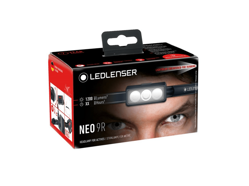 Ledlenser NEO9R Tölthető futó-fejlámpa, fekete/szürke (502324)