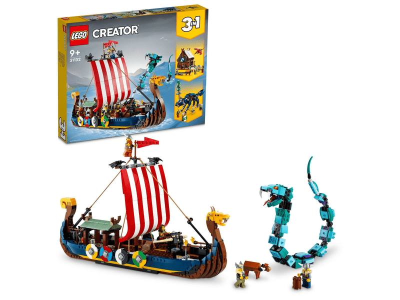 LEGO Viking hajó és a Midgard kígyó