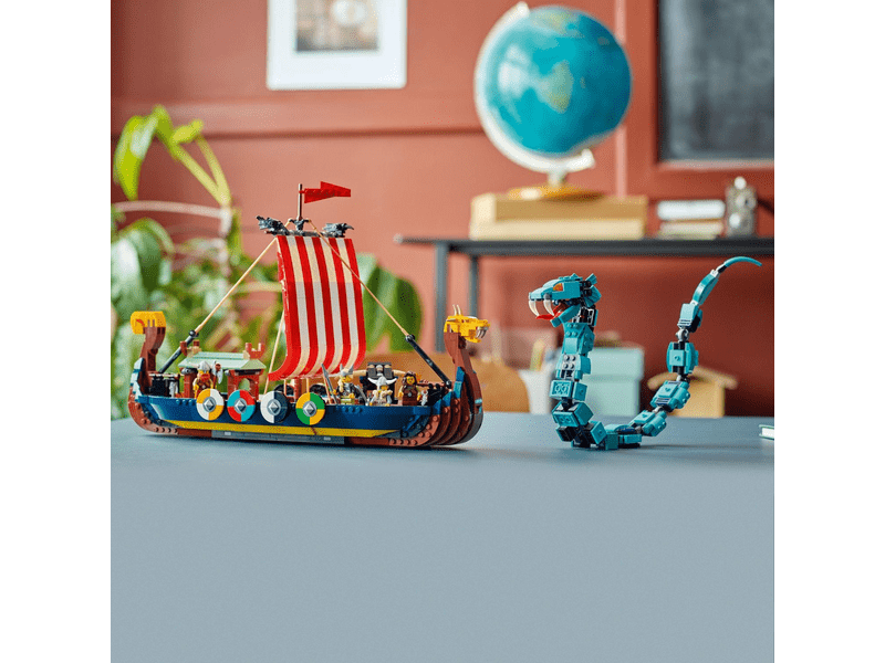 LEGO® Creator Viking hajó és a Midgard kígyó (31132)