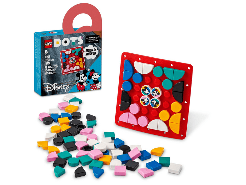 LEGO® DOTS Mickey egér és Minnie egér felvarró (41963)