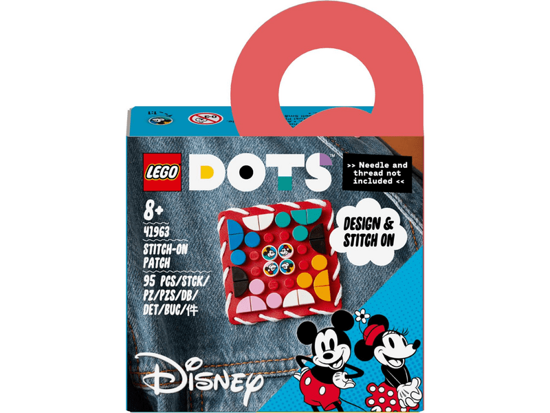 LEGO® DOTS Mickey egér és Minnie egér felvarró (41963)