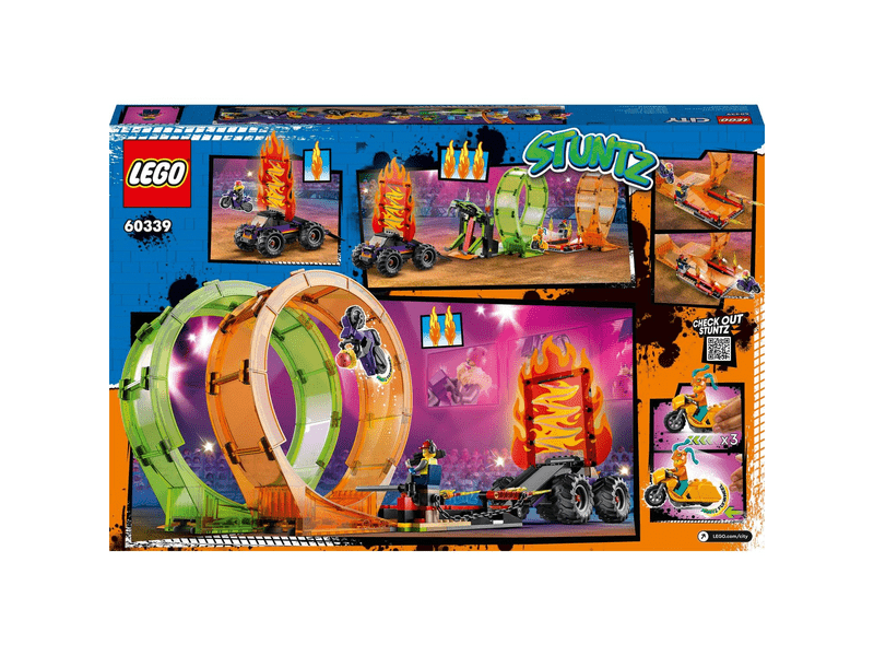 LEGO® City Stuntz Kaszkadőr aréna dupla hurokkal (60339)