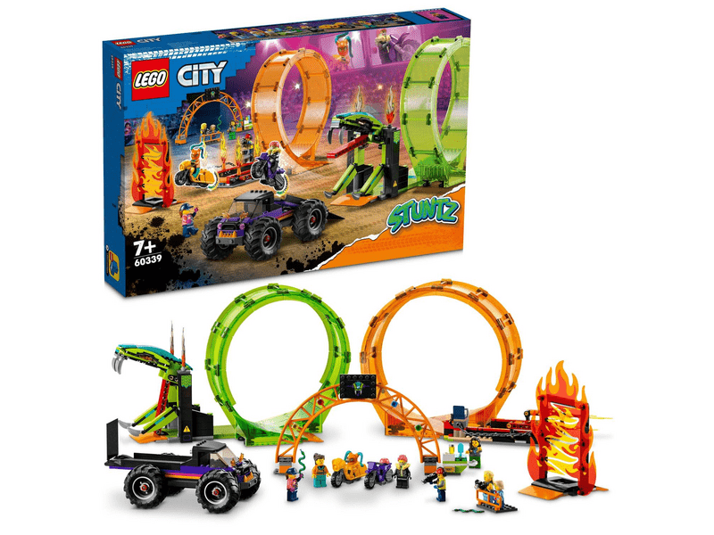 LEGO® City Stuntz Kaszkadőr aréna dupla hurokkal (60339)