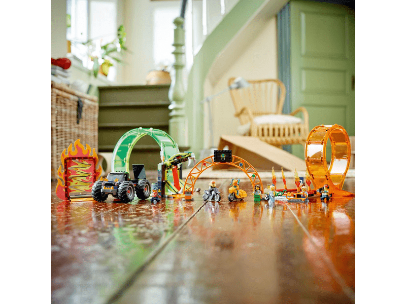 LEGO® City Stuntz Kaszkadőr aréna dupla hurokkal (60339)