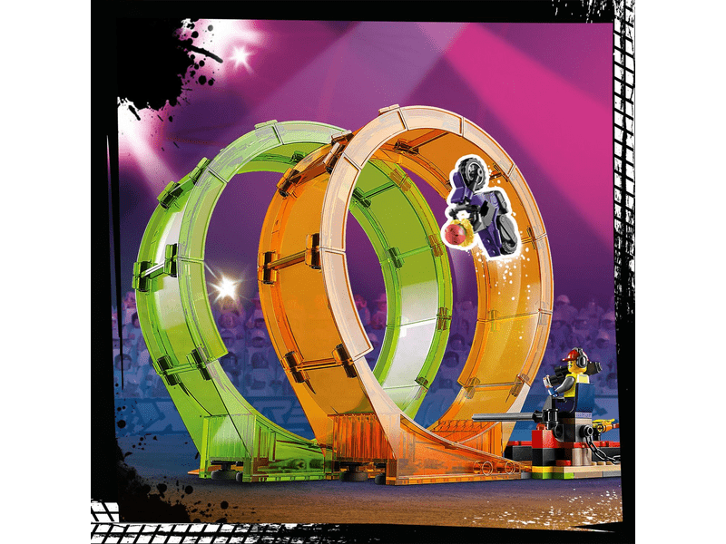 LEGO® City Stuntz Kaszkadőr aréna dupla hurokkal (60339)