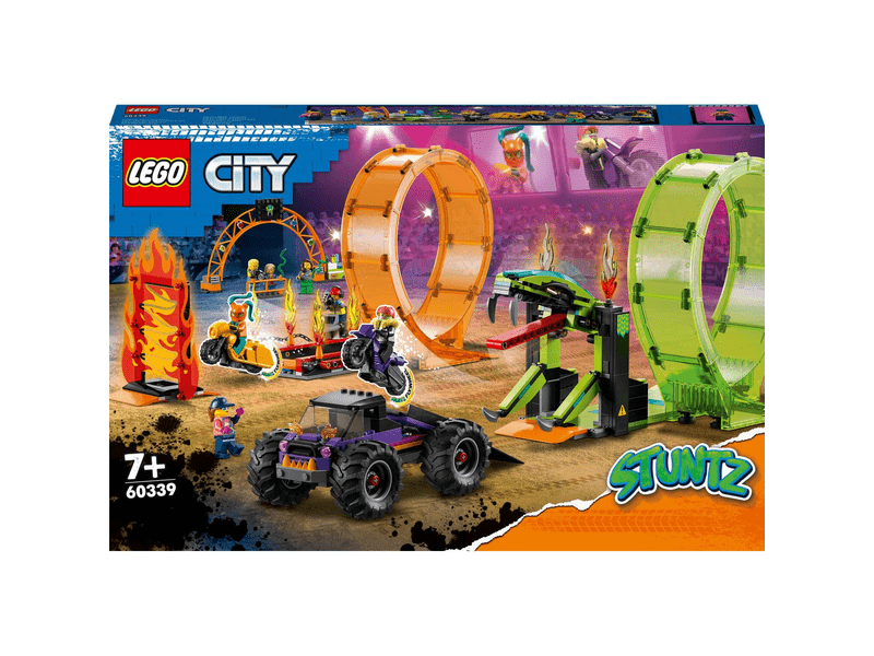 LEGO® City Stuntz Kaszkadőr aréna dupla hurokkal (60339)