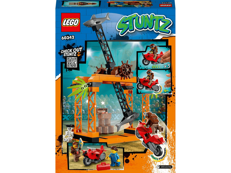 LEGO® City Stuntz Cápatámadás kaszkadőr kihívás (60342)