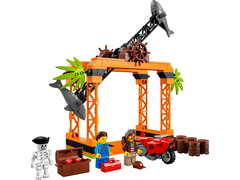 LEGO® City Stuntz Cápatámadás kaszkadőr kihívás (60342)