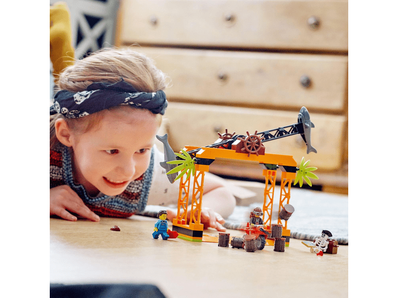 LEGO® City Stuntz Cápatámadás kaszkadőr kihívás (60342)