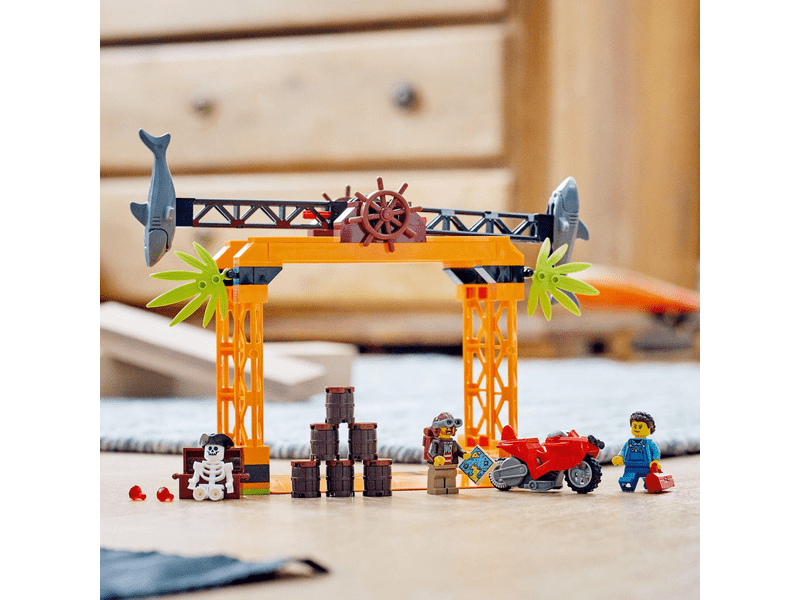 LEGO® City Stuntz Cápatámadás kaszkadőr kihívás (60342)